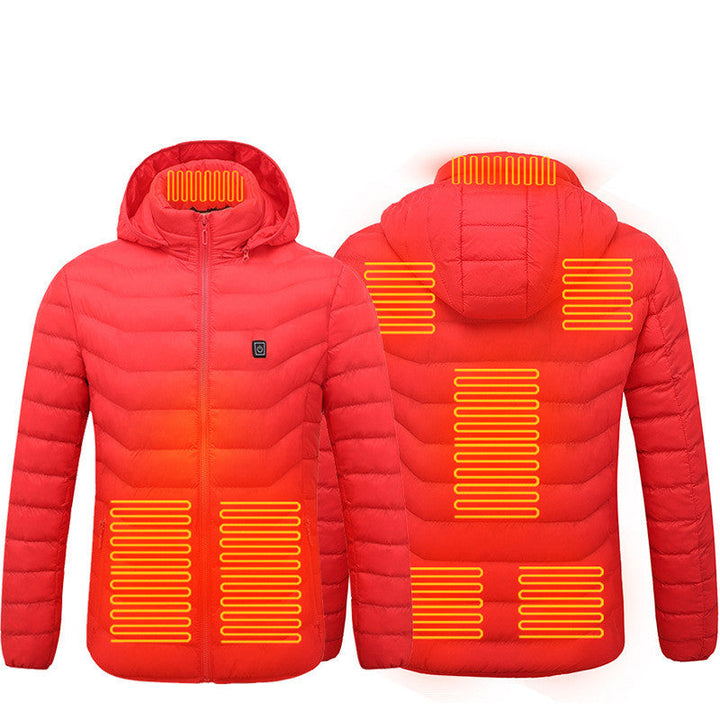 Colverro™ Unisex Heated Jacket with 9 Heat Zones &amp; Detachable Hood