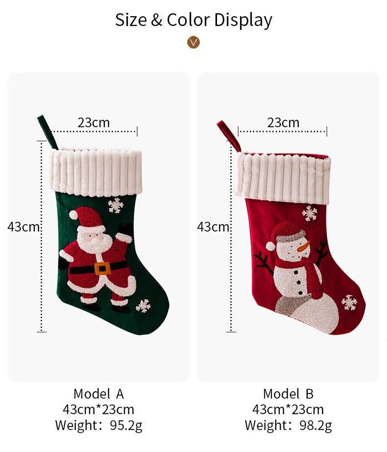Colverro™ Gold Velvet Patch Christmas Stocking Ornament