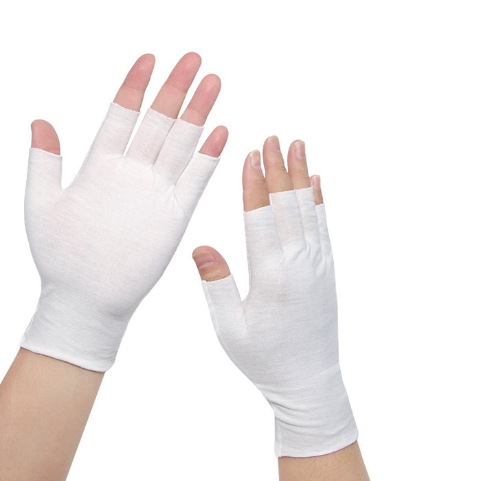 Colverro Thin Cotton Half-Finger Gloves for Touchscreens