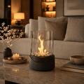Colverro™ Tabletop Bioethanol Fire Pit with Real Flames and Glass Panels