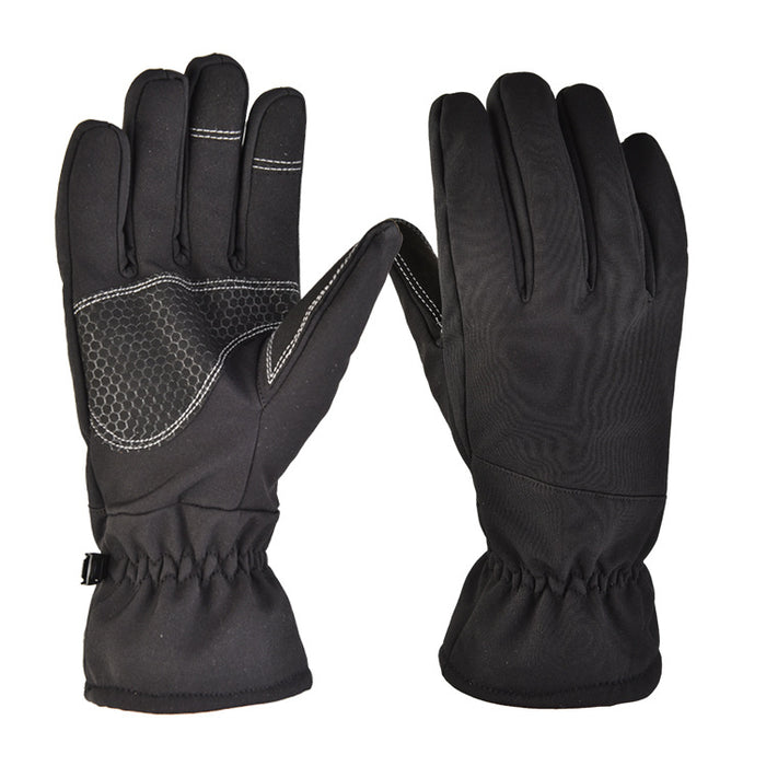 Colverro Softshell Winter Gloves with Grip Palm and Touch Tips
