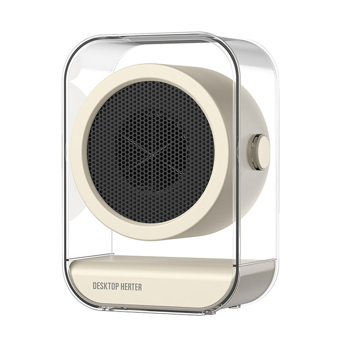 Colverro Compact Desk Space Heater with Clear Housing and 2 Speeds