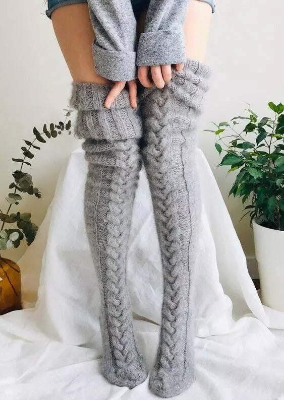 Colverro™ Extra-Long Over-the-Knee Knit Socks for Boots and Skirts