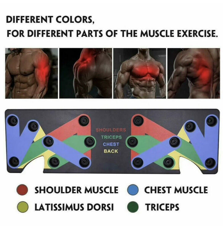 Colverro™ Adjustable Push-Up Machine for Full Upper-Body Home Workouts