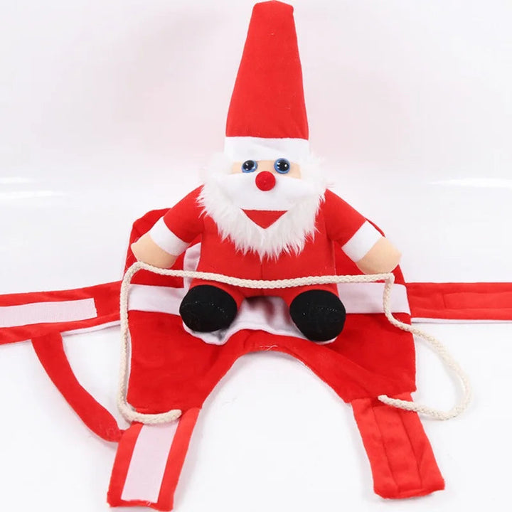 Colverro™ Santa Riding Dog Christmas Costume with Adjustable Straps