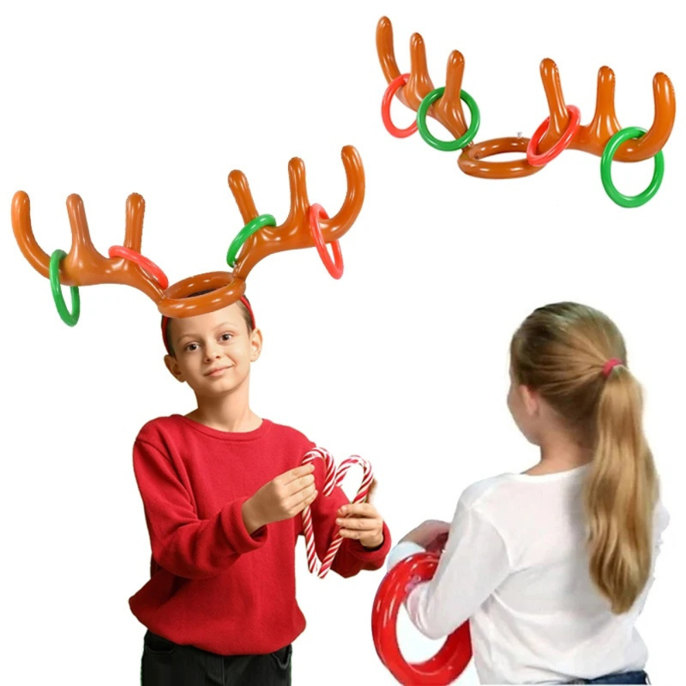 Colverro™ Reindeer Antler Ring Toss Game for Holiday Parties