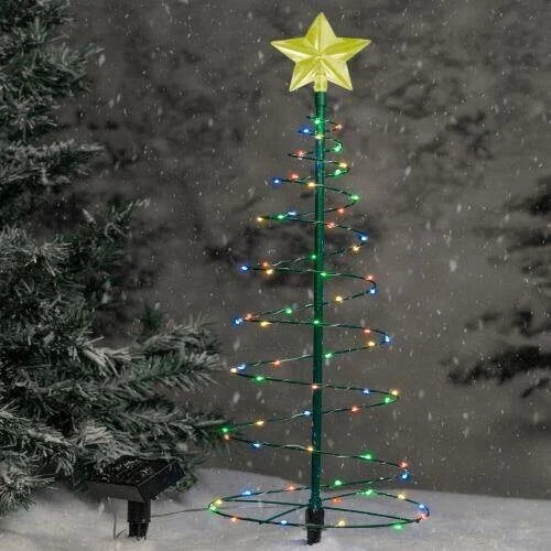 Colverro™ Solar Christmas Tree Light with Star That Glows Every Night