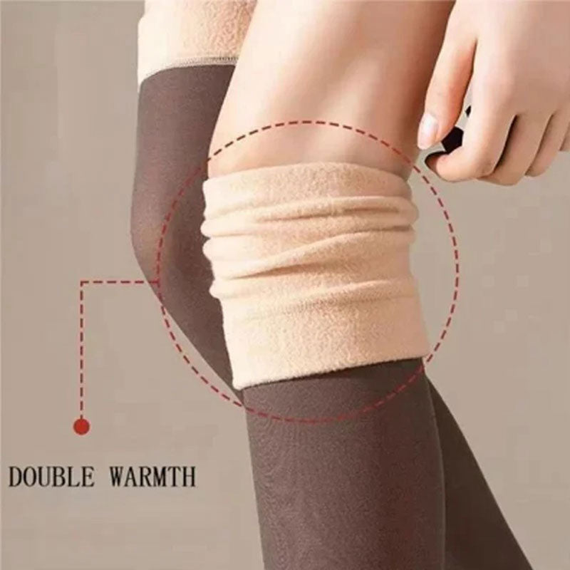 Colverro™ Thick Fleece-Lined Thigh-High Socks That Stay Up