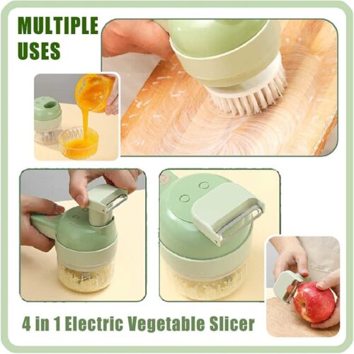 Colverro™ 4-in-1 Electric Food Cutter to Chop, Slice, Shred and Grate