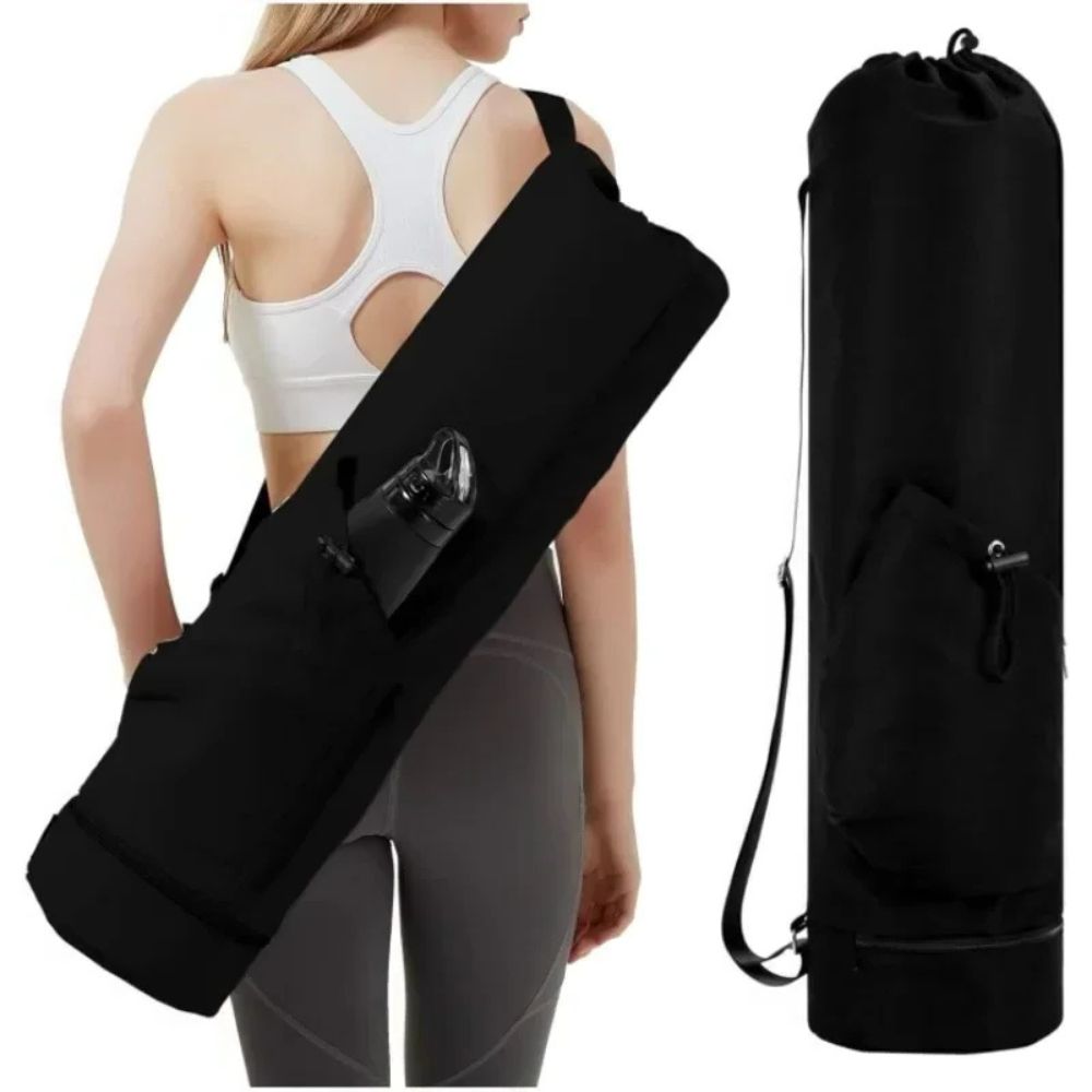 Colverro™ Yoga Mat Carrier Bag with Wet Pocket and Water Bottle Holder