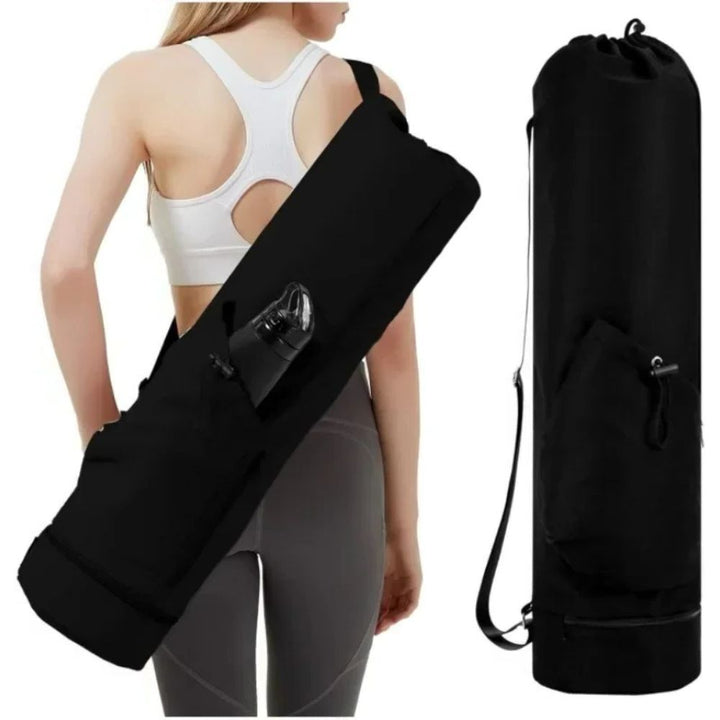 Colverro™ Yoga Mat Carrier Bag with Wet Pocket and Water Bottle Holder