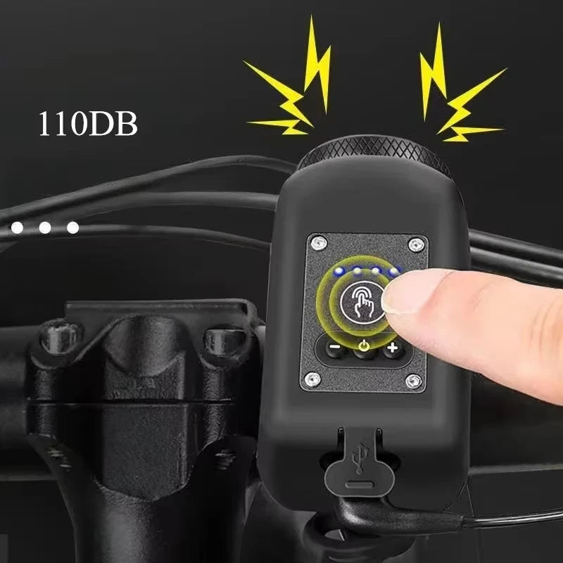 Colverro™ Bike Horn and Headlight Combo with 110 dB Alarm and Remote