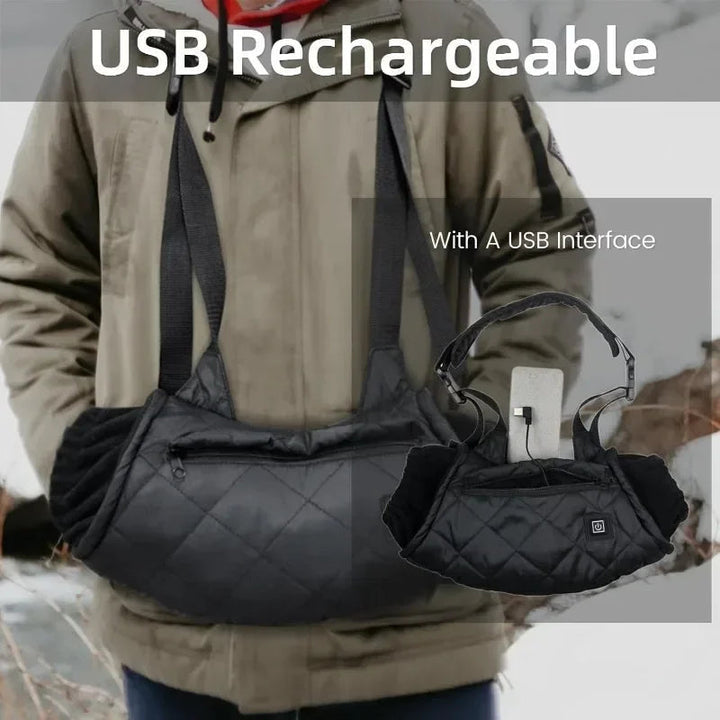 Colverro™ Heated Hand Muff with 3 Heat Settings and Shoulder Strap