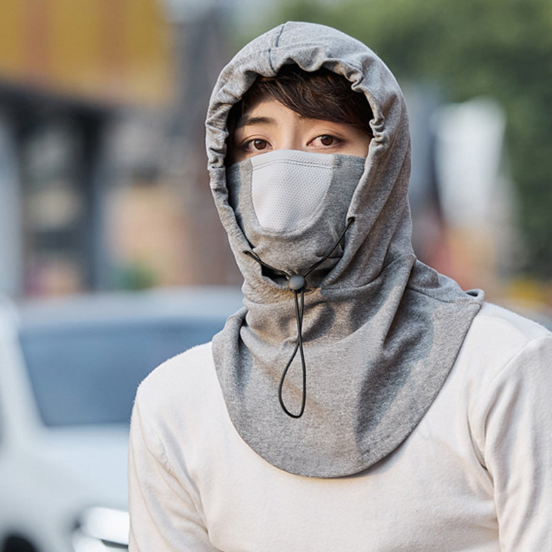 Colverro™ Hooded Cycling Face Mask with Built-In Neck Warmer