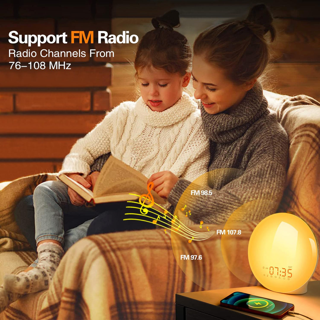 Colverro™ Sunrise Alarm Clock with Wake-Up Light and Nature Sounds