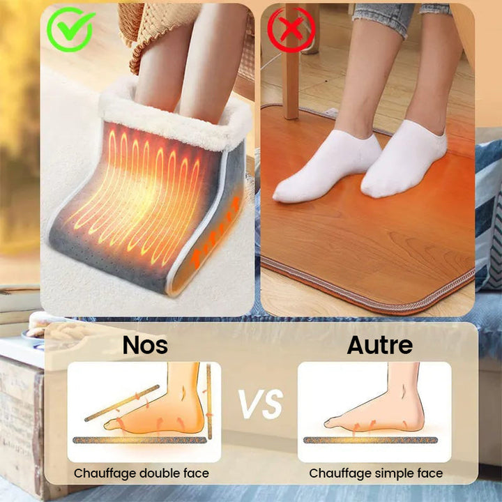 Colverro™ Electric Foot Warmer with Fluffy Lining &amp; Adjustable Heat