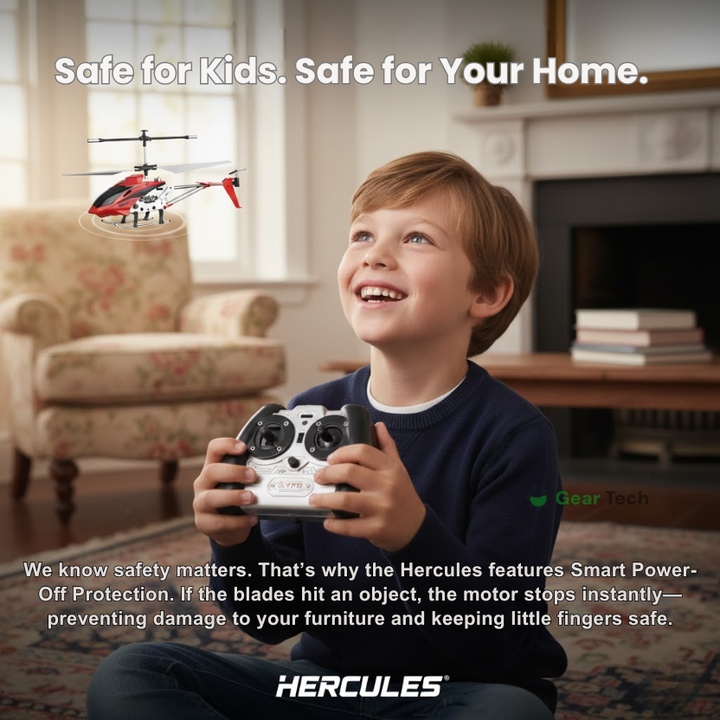Colverro™ Remote Control Helicopter with LED Lights and Gyro Stabilizer