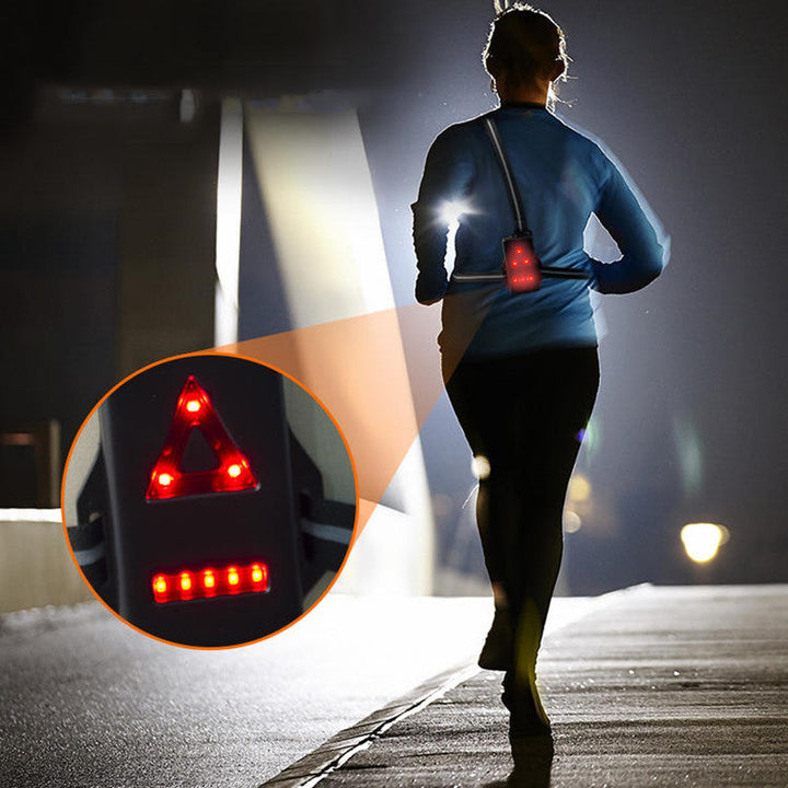 Colverro™ Running Chest Light with Adjustable Beam and Rear Safety Light