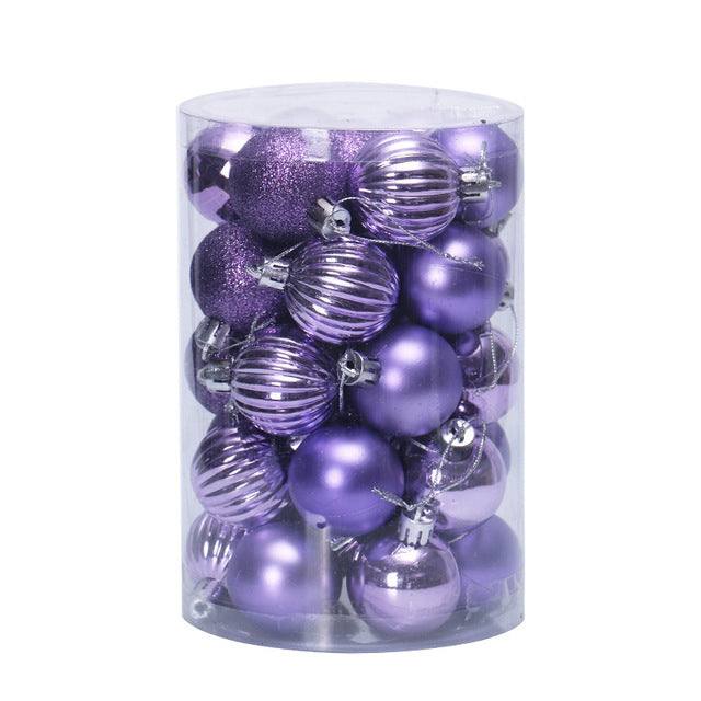 Colverro™ Set of 34 Christmas Ball Ornaments 4 cm in Rich Colors