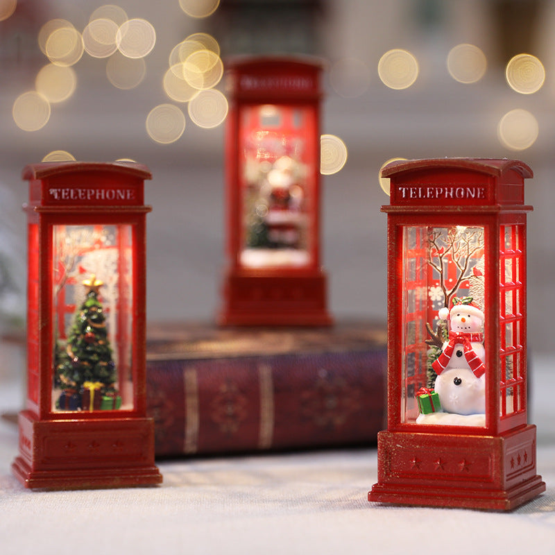 Colverro™ Swirling Glitter Christmas Lantern with Color-Changing LED