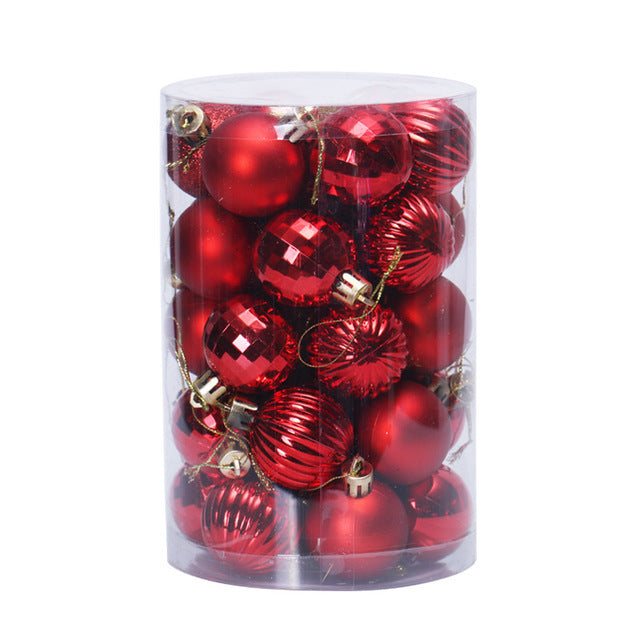 Colverro™ Set of 34 Christmas Ball Ornaments 4 cm in Rich Colors