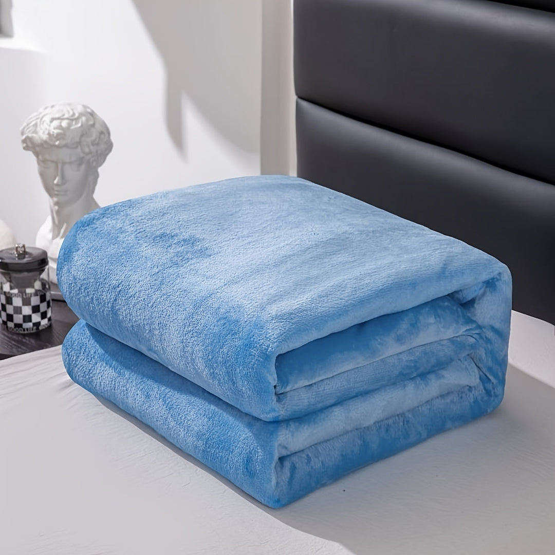 Colverro™ Soft Flannel Throw Blanket for Couch, Bed and Camping