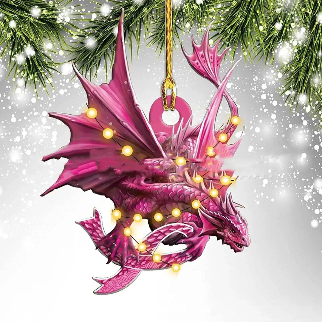 Colverro™ Acrylic Dinosaur Dragon Egg Christmas Ornament – 3 Inch