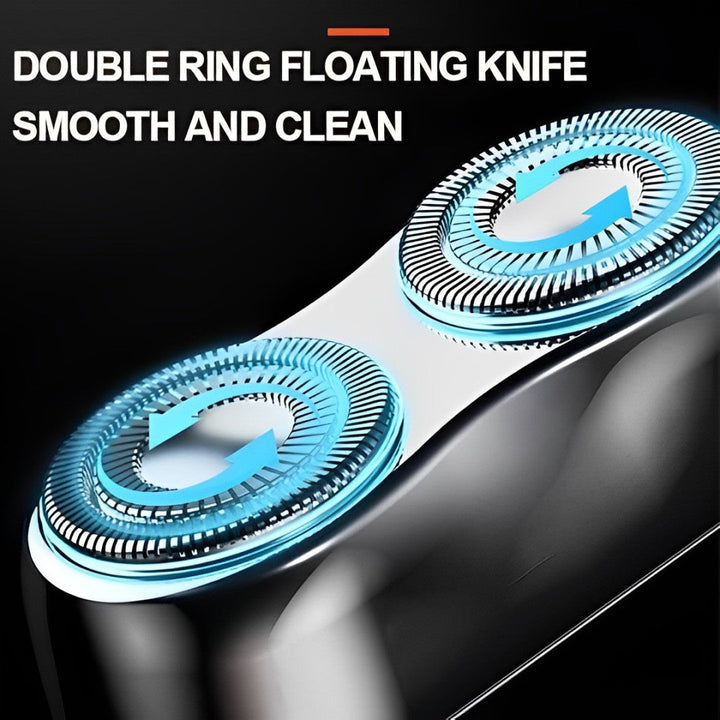 Colverro™ Compact Rotary Electric Shaver with Dual Floating Heads