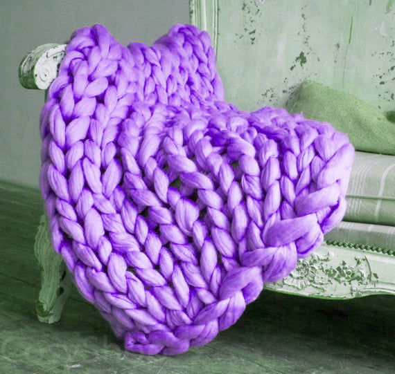 Colverro™ Chunky Knit Blanket, Extra Thick and Cloud-Soft Throw