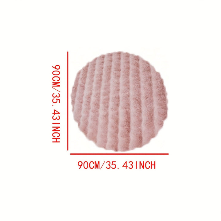 Colverro™ Round Fluffy Bubble Rug in Dense, Soft Fleece for Cozy Rooms