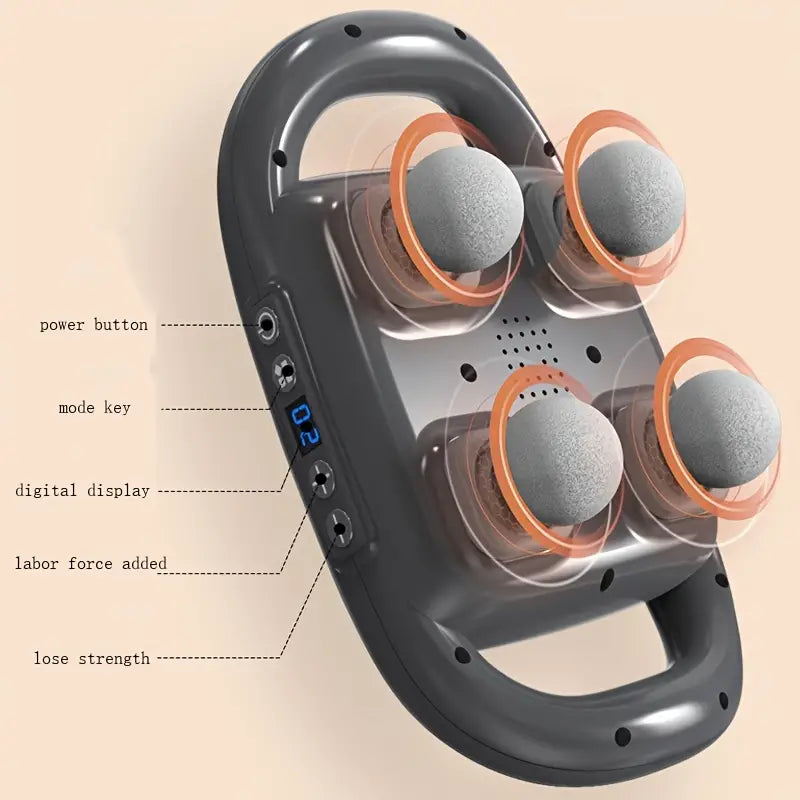 Colverro™ Deep Tissue Massage Gun with 4 Heads, 20 Speeds and LED Screen