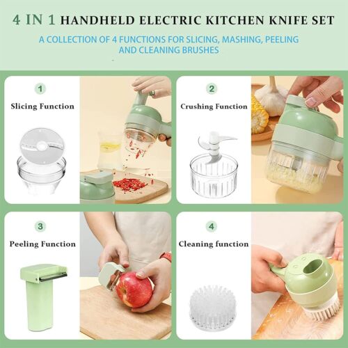 Colverro™ 4-in-1 Electric Food Cutter to Chop, Slice, Shred and Grate