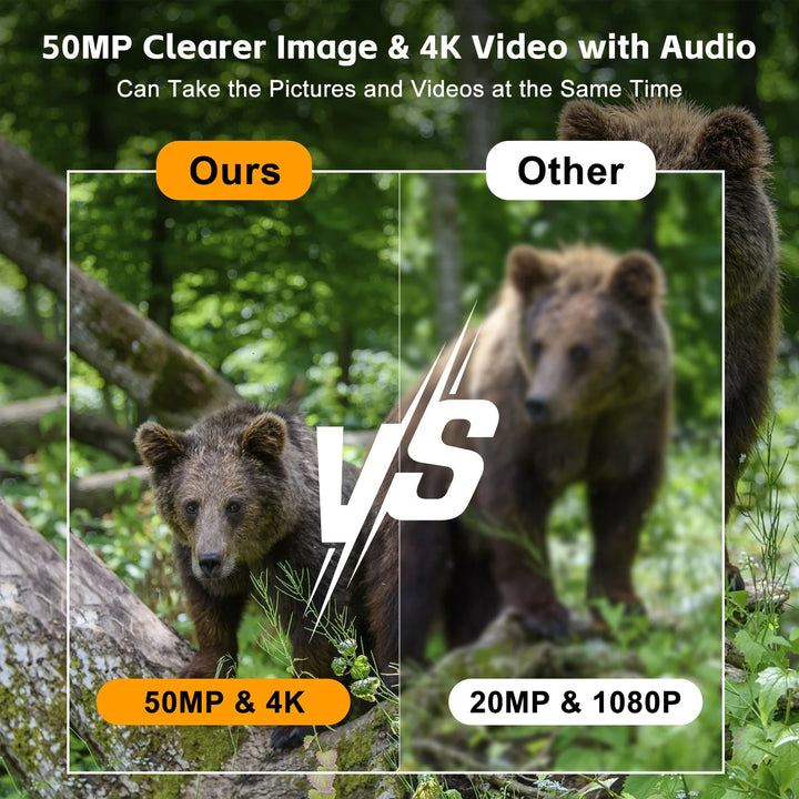 Colverro™ Solar Trail Camera with 4K Video, 50MP Photos and Night Vision