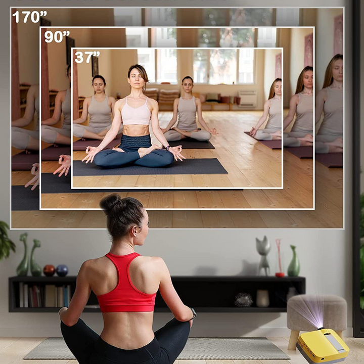Colverro™ Mini HD Projector with Tripod and Built-In Speakers