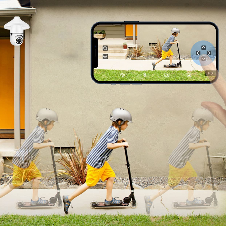 Colverro™ Light Bulb Security Camera with 360° View and Night Vision