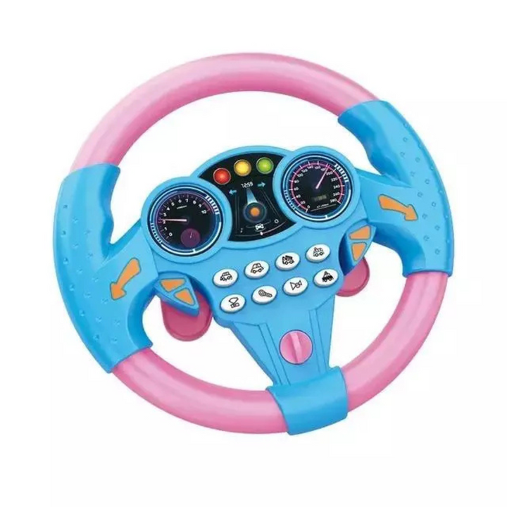 Colverro™ Kids Toy Steering Wheel with Suction Cup, Lights and Sounds