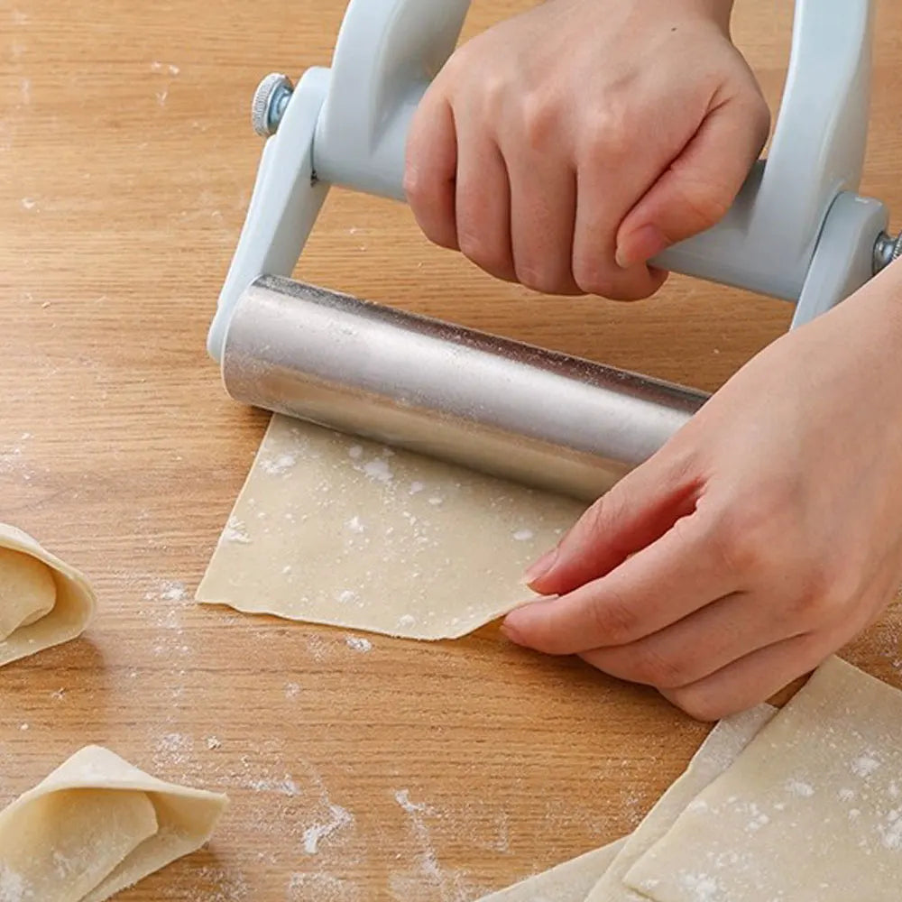 Colverro™ Stainless Steel Handheld Dough Roller with T-Shape Handle