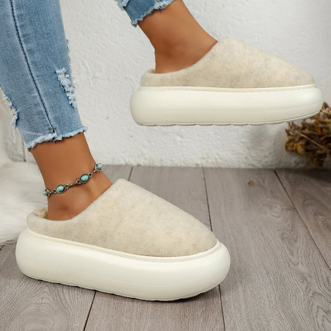 Colverro™ Plush Winter House Slippers for Women with Non-Slip Sole