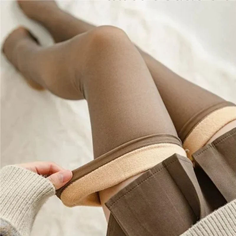 Colverro™ Thick Fleece-Lined Thigh-High Socks That Stay Up