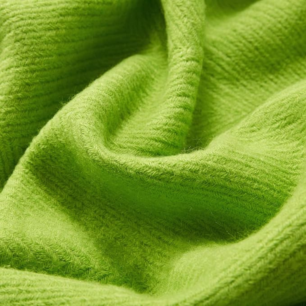 Colverro™ Chunky Knit Throw Blanket with Tassel Edges in Soft Acrylic