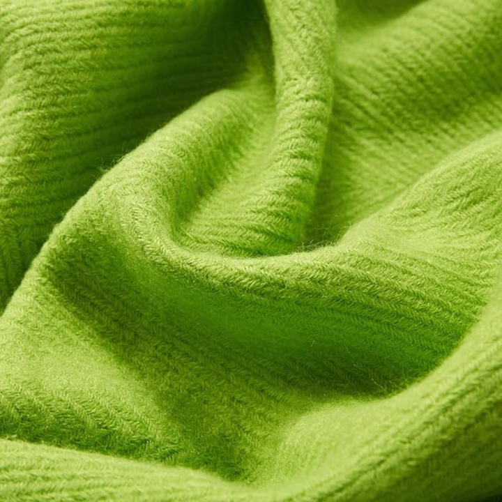 Colverro™ Chunky Knit Throw Blanket with Tassel Edges in Soft Acrylic