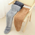 Colverro™ Long Coral Fleece Lounge Socks with Fold-Back Foot Opening