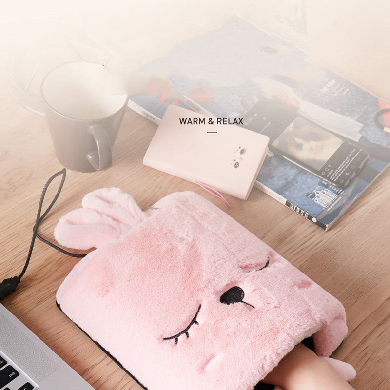 Colverro™ Heated Mouse Pad Hand Warmer with Plush Fleece