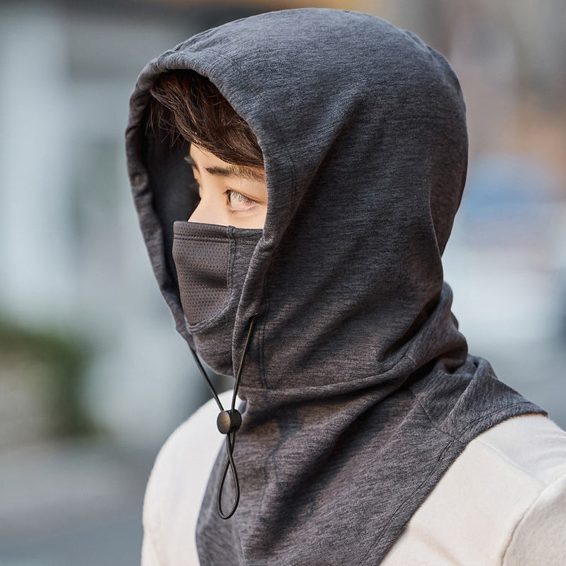 Colverro™ Hooded Cycling Face Mask with Built-In Neck Warmer