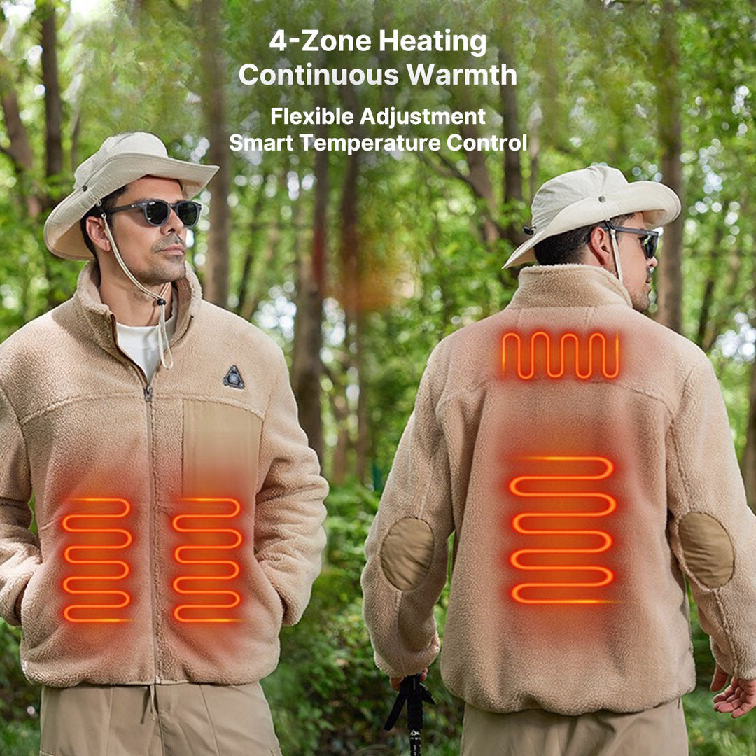 Colverro™ USB Heated Fleece Jacket with 4-Zone Heating and Dual Controls