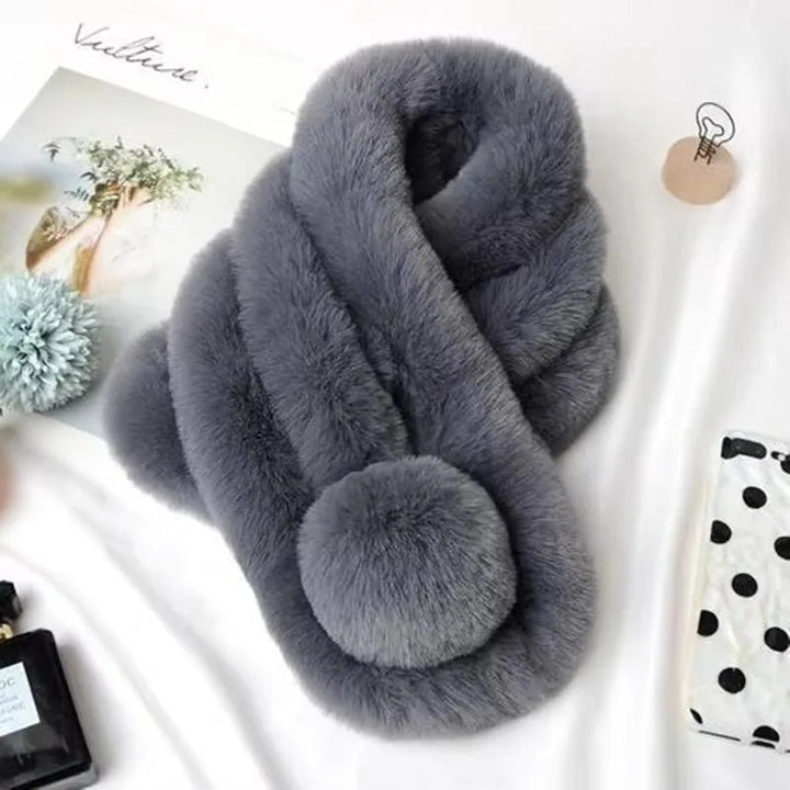 Colverro™ Plush Faux Fur Loop Scarf – Soft, Cozy Neck Warmer
