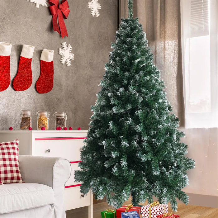 Colverro 6 ft Christmas Tree with White-Tipped Green Branches