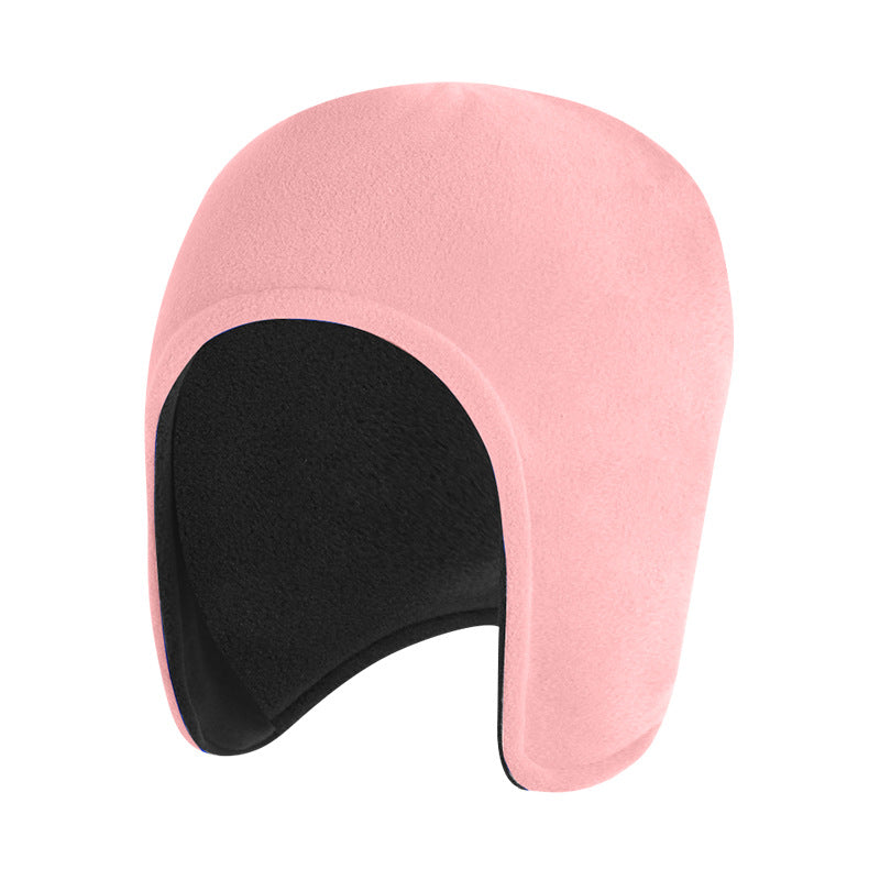 Polar fleece cap with ear flaps