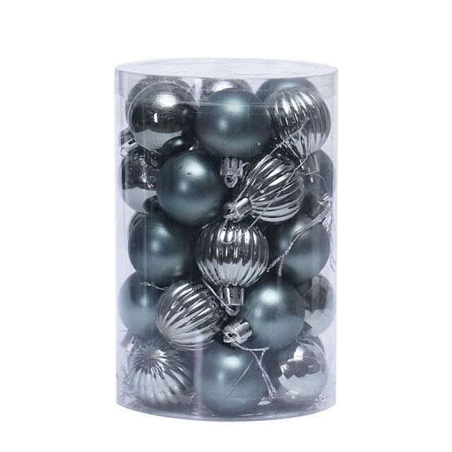 Colverro™ Set of 34 Christmas Ball Ornaments 4 cm in Rich Colors