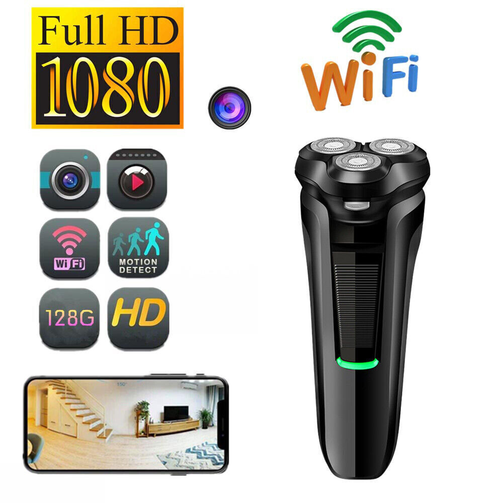 Colverro™ 1080p WiFi Mini Camera in Shaver Design with Motion Alerts